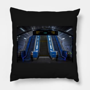 Metro Station Escalators Pillow
