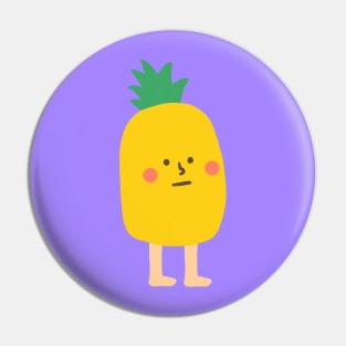 Pineapple with Legs | Cute | Weird | High Quality | Gift | Minimalist Pin