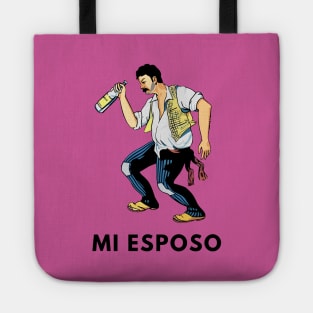 Mi Esposo El Borracho Parody Loteria Card  Loteria Mexicana Tote