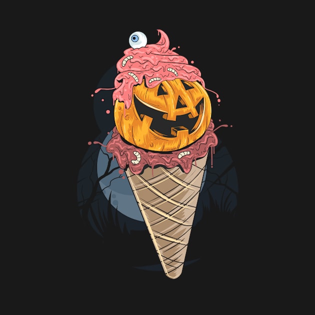 Halloween Pumpkin Icecream by Darth Noob