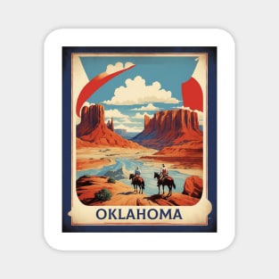 Oklahoma United States of America Tourism Vintage Poster Magnet
