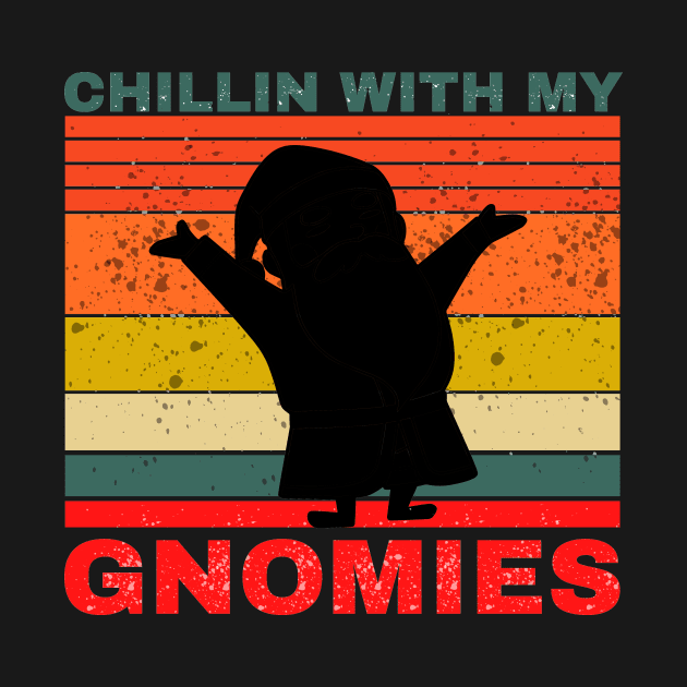 chillin with my gnomies, t-shirt by ACHRAF-64