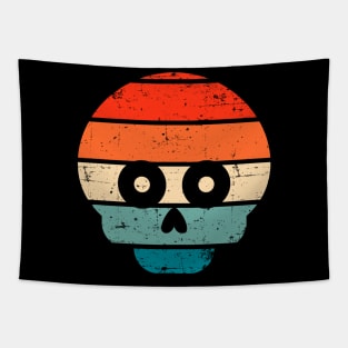 Halloween Skull Retro Tapestry