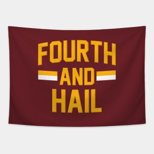 Washington Commanders Fourth And Hail Champions Tapestry