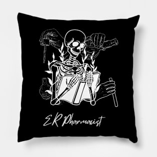 Pharmacy Skeleton Pillow