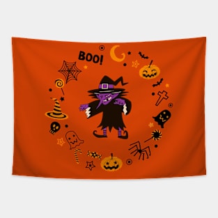 Halloween Witch Tapestry