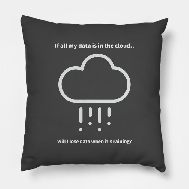 Data Cloud Pillow by Samuel Tee