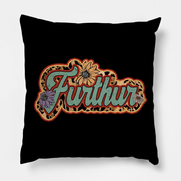 Vintage Furthur Proud Name Personalized Birthday Retro Pillow by Friday The 13th