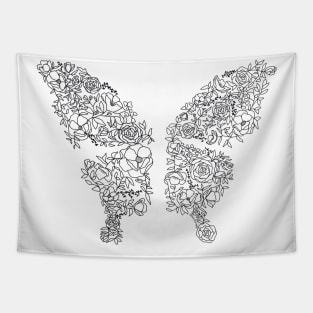 Floral Wings Tapestry