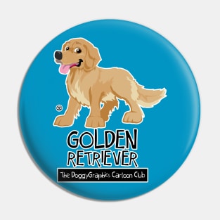 Golden Retriever CartoonClub Pin