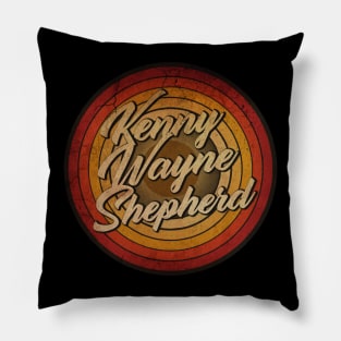 arjunthemaniac,circle retro faded Kenny Wayne Shepherd Pillow