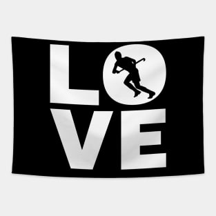 Love Field Hockey Gift For Hockey Players Tapestry