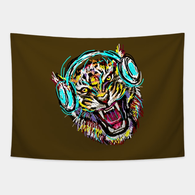 Wild Music Tapestry by tsign703