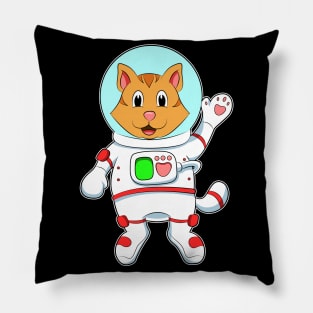 Cat as Astronaut in Costume Pillow