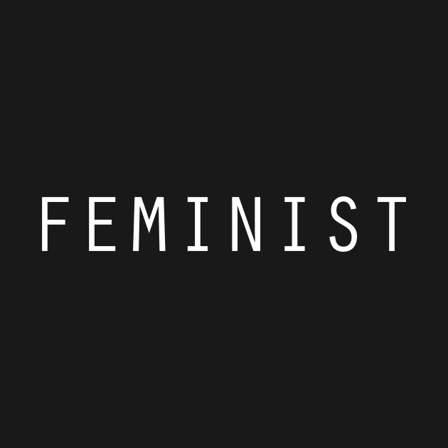 FEMINIST DESIGN T SHIRT - MINIMALIST by JMPrint