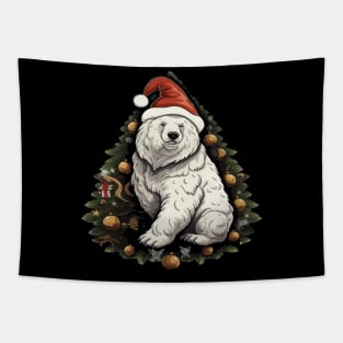 Polar Bear Christmas Tapestry