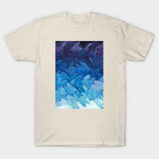 Blue - Fish - T-Shirt