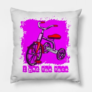 Child bike, girl tricycle, Pillow