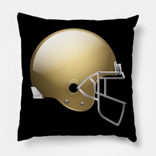 Original Football Helmet in Yellow Color Pillow