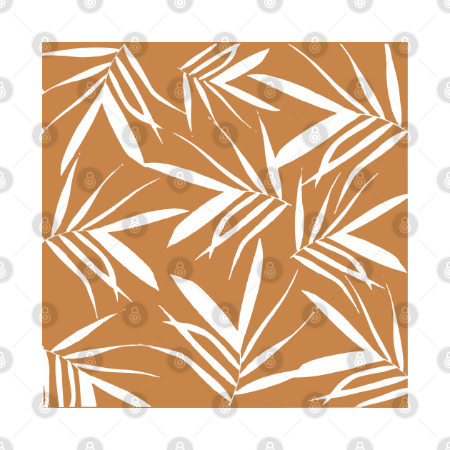 Leaves pattern, leaves, leaf, nature, pattern, digital, illustration, botanical, autumn, fall, xmas, summer, painting, tropical, plant, graphicdesign, classic, minimal, decor, orange, by PrintedDreams