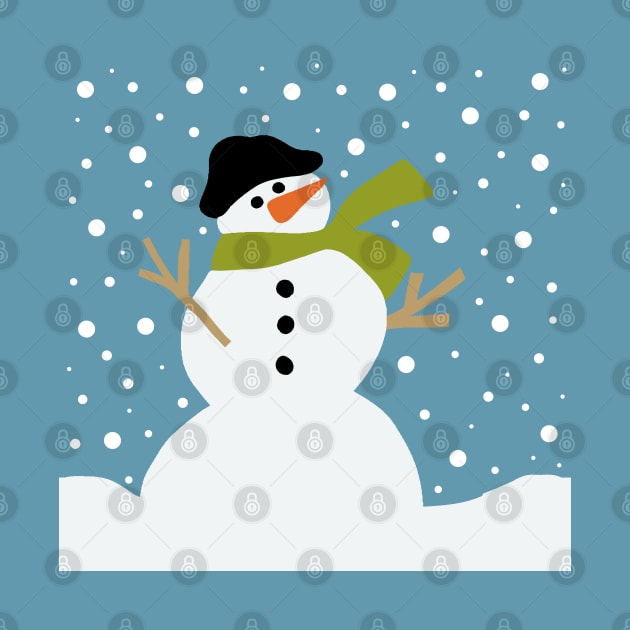 Cute snowman by valentinahramov