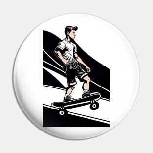 Skateboarder Pin