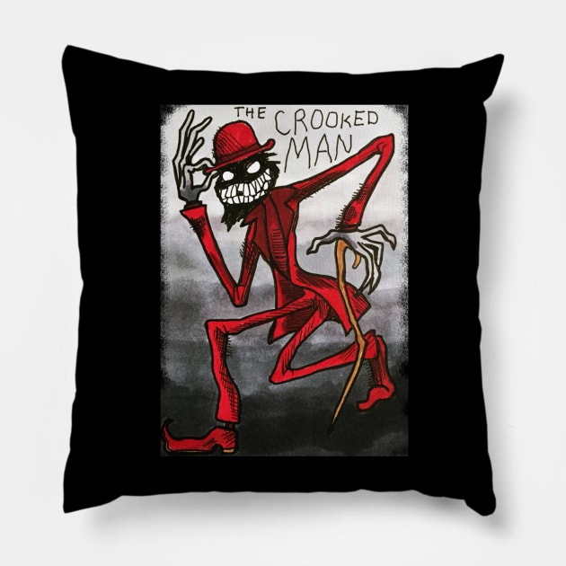 Crooked Man Pillow by AmysBirdHouse