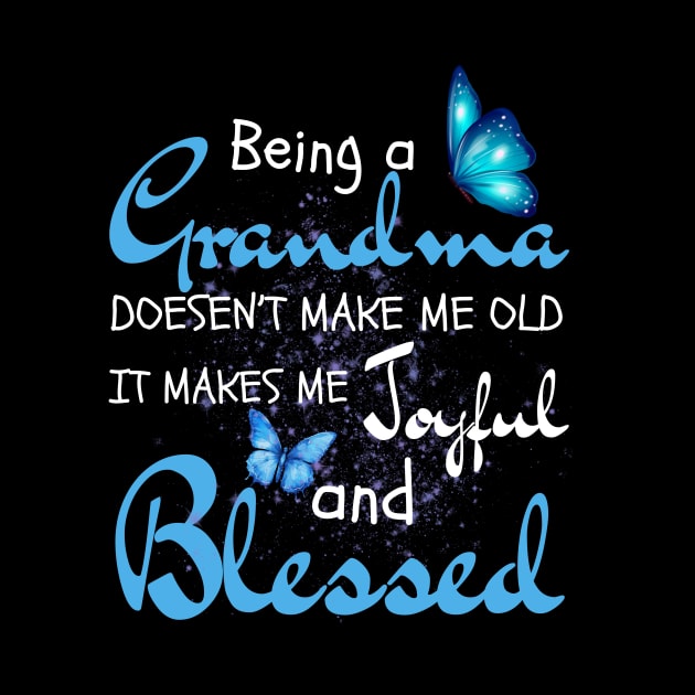 Blessed Grandma Life Butterflies by Orth