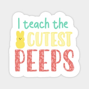 Easter Teacher gift, I teach the cutest peeps Magnet