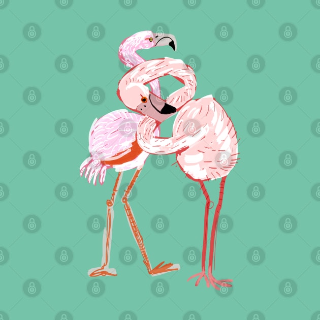 A flamingo never changes his Pink by belettelepink