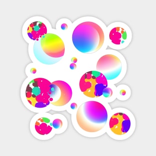 Ink Moon Bubbles Rainbow Magnet