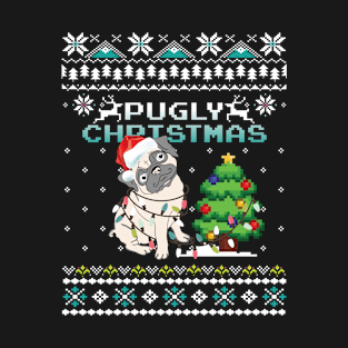 Pugly Christmas- Pug Lover Xmas Gift T-Shirt