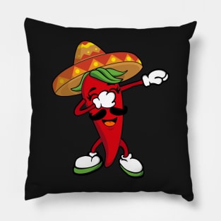 Dabbing Hot Chili Pepper Pillow