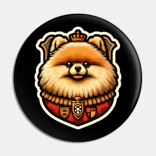 Pomeranian King Queen Pin