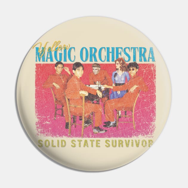 Yellow Magic Orchestra Vintage 1978 // Solid State Survivor Original Fan Design Artwork Pin by A Design for Life