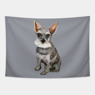 Cute Schnauzer Dog Tapestry