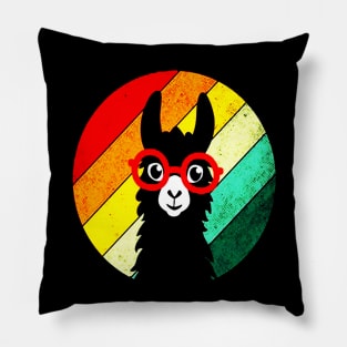 Llama Vintage Retro Alpaca Costume Pillow