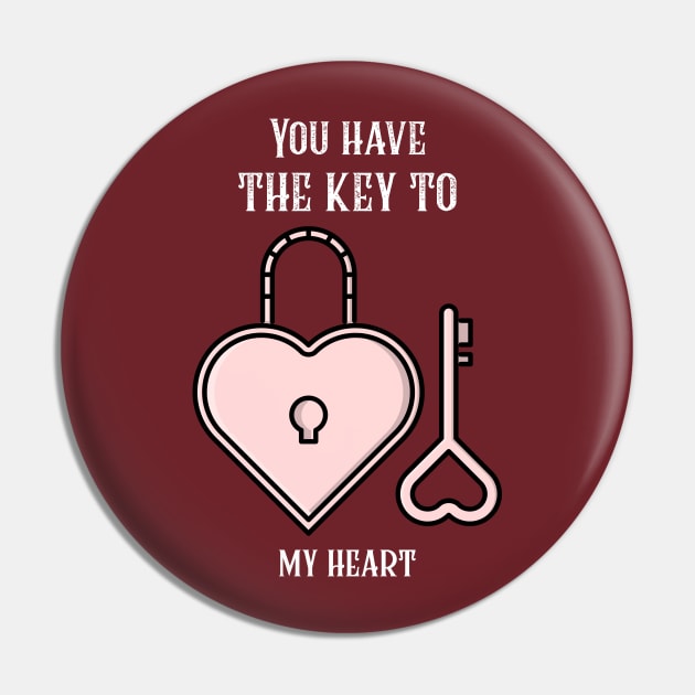 Key To Heart Pin by MeaningfulClothing+