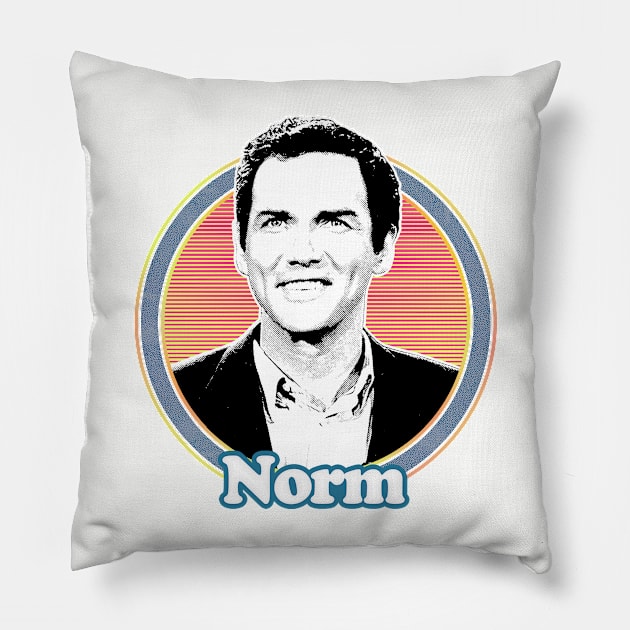 Norm Macdonald /// Retro Fan Art Tribute Design Pillow by DankFutura