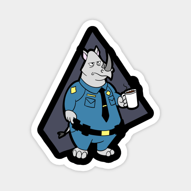 Officer McHorn Magnet by PrinceOfDingos