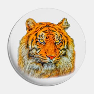 Sumatran Tigers Head Pin