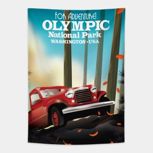 Olympic National Park Washington Travel poster Tapestry