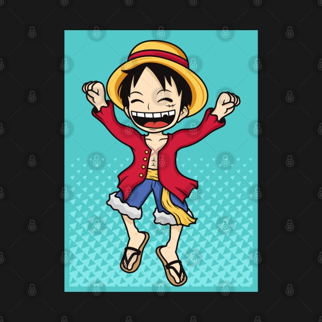 Monkey D Luffy Happy by Shankara