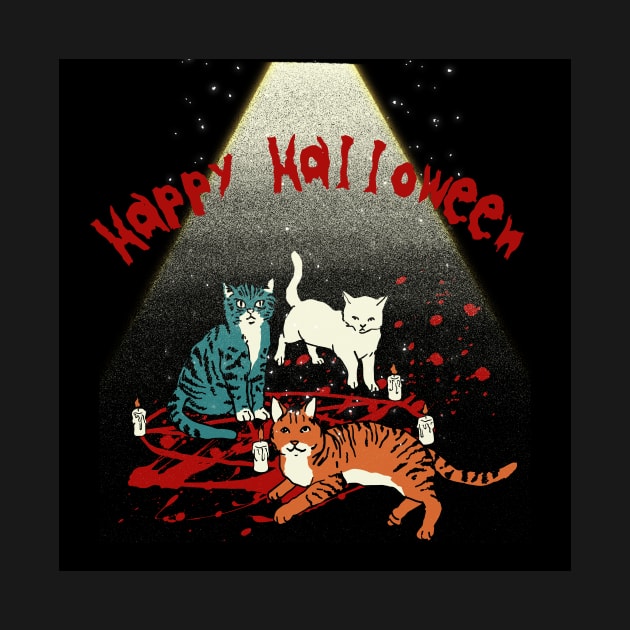 Halloween Evil Satanic Cats by FabDesign