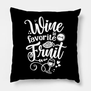 Wine is my favorite fruit - lovely Concept with decanter, wine glass and grape. Pillow