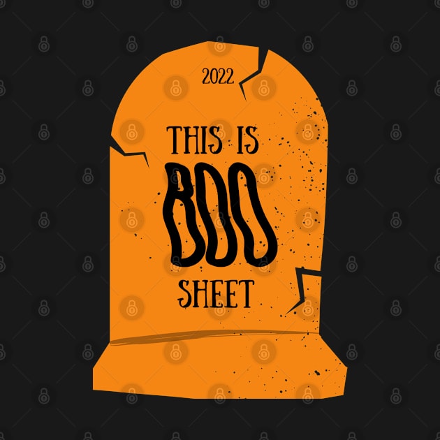 This is BOO sheet vintage tombstone by Rub14ekArts