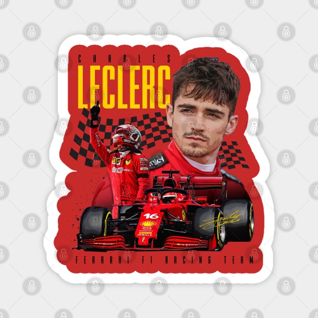 Charles Leclerc Magnet by Juantamad