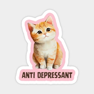 Cat anti depressant Magnet