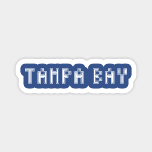 Pixel Hockey City Tampa Bay 2017 w Stylized Border Magnet