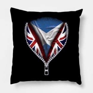 Scottish Flag  Scotland Flag zipped British Flag - Gift for Scottish From Scotland Pillow